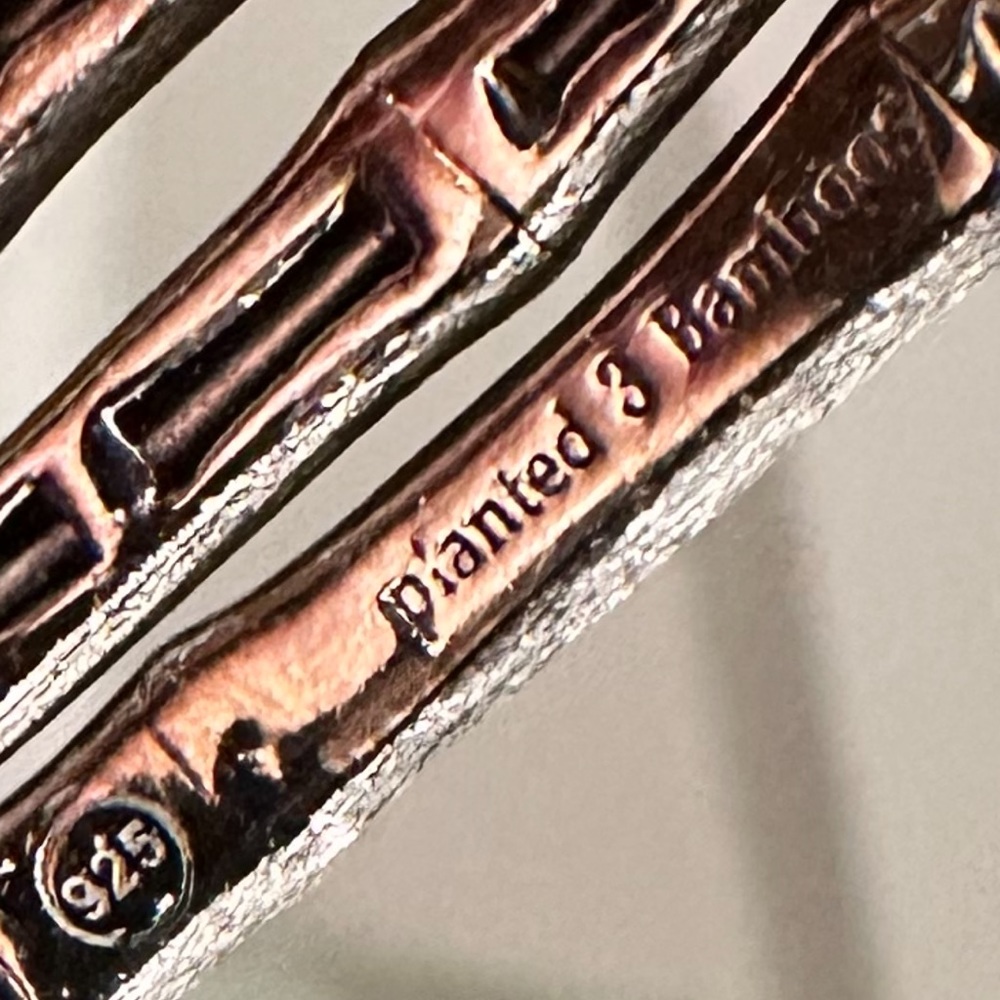 John Hardy double strand wrap around Smoked Sterling Silver bracket ( small) - Picture 9 of 12